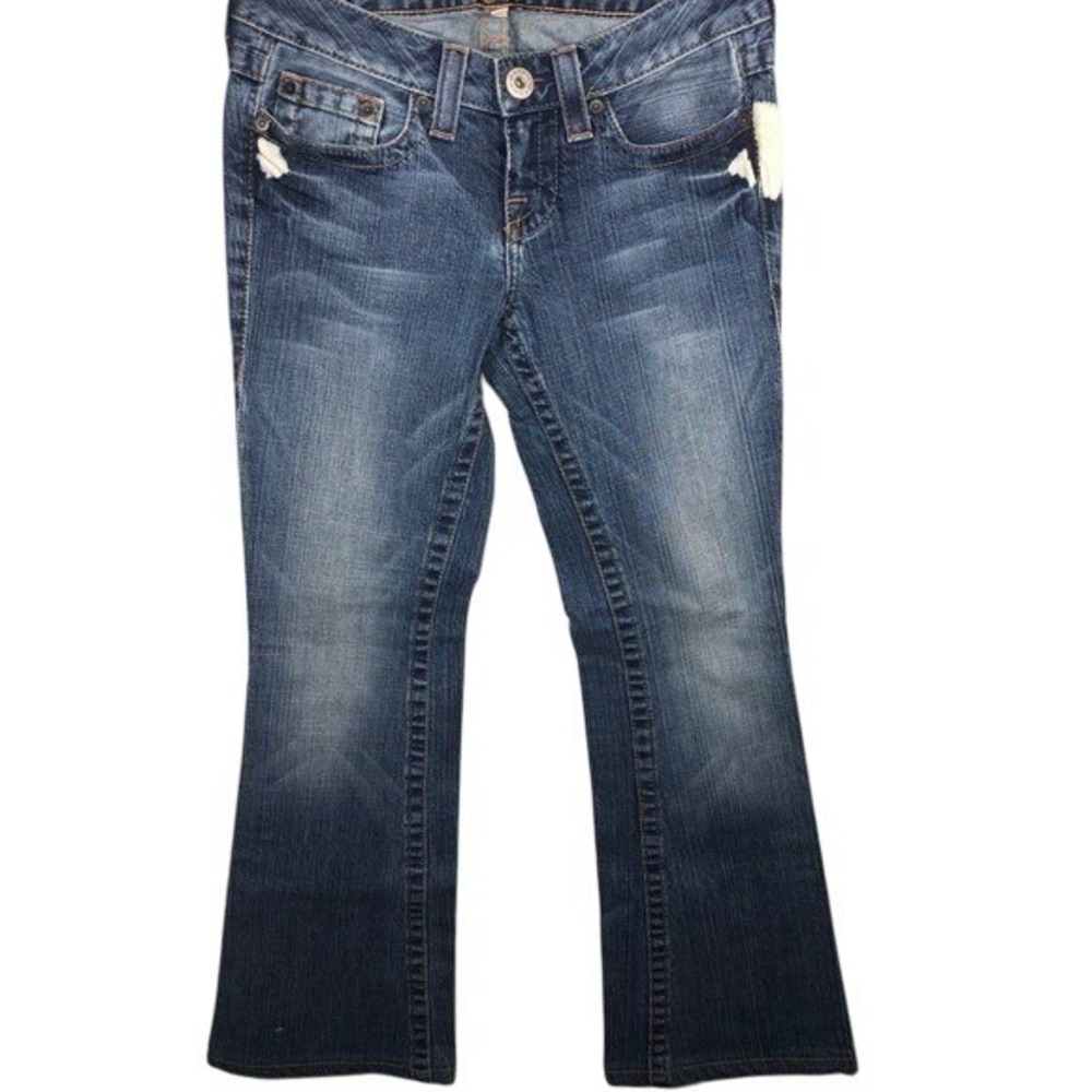 VTG Bebe Mid Rise Women's Jean's Size 27 Blue Denim